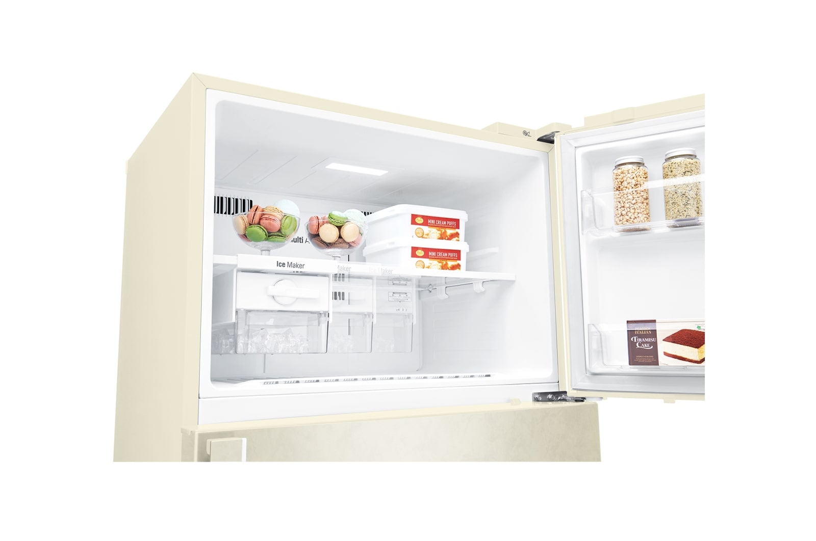 LG 506 л, Холодильник LG  с верхней морозильной камерой, DoorCooling+, фильтр HygieneFresh+, GN-F702HMHZ