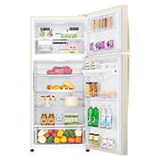 LG 506 л, Холодильник LG с верхней морозильной камерой, DoorCooling+, фильтр HygieneFresh+, GN-H702HEHZ