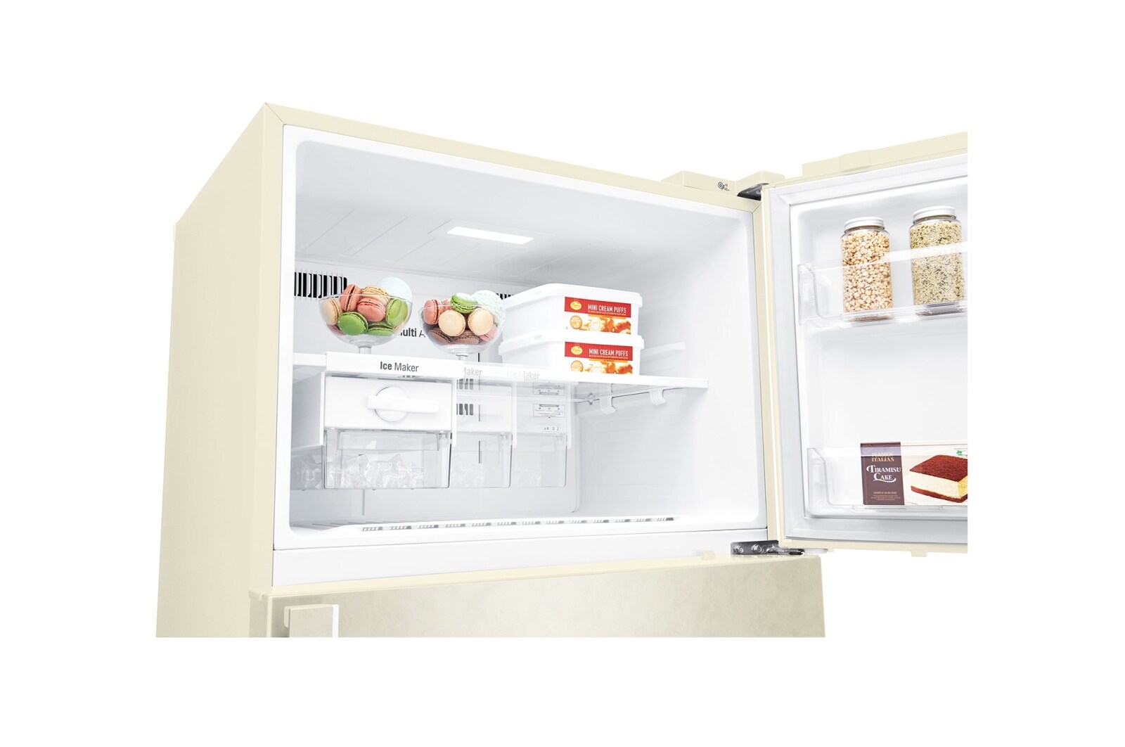 LG 506 л, Холодильник LG с верхней морозильной камерой, DoorCooling+, фильтр HygieneFresh+, GN-H702HEHZ