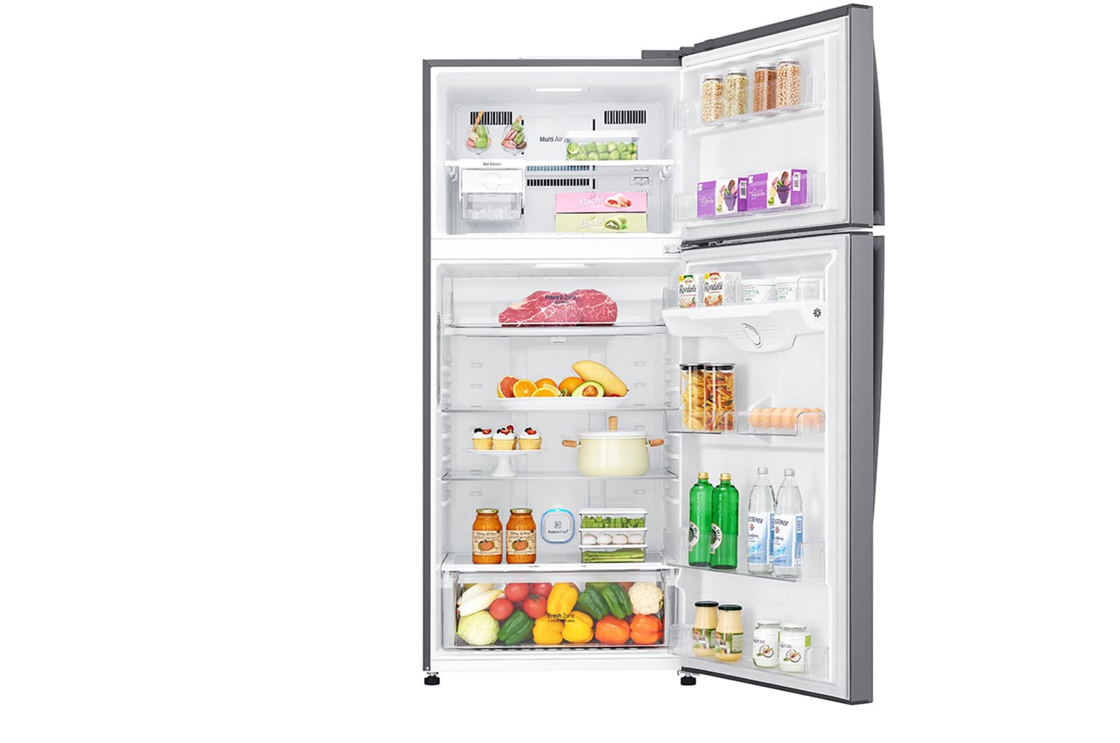 LG 506 л, Холодильник LG  с верхней морозильной камерой, DoorCooling+, фильтр HygieneFresh+, GN-H702HMHZ