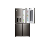 LG 571 л, Многодверный холодильник LG InstaView Door-In-Door, диспенсер, Инверторный Линейный Компрессор, GR-X24FTKSB