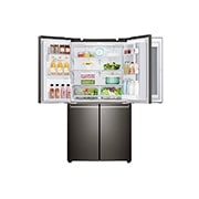 LG 571 л, Многодверный холодильник LG InstaView Door-In-Door, диспенсер, Инверторный Линейный Компрессор, GR-X24FTKSB
