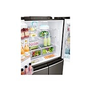 LG 571 л, Многодверный холодильник LG InstaView Door-In-Door, диспенсер, Инверторный Линейный Компрессор, GR-X24FTKSB