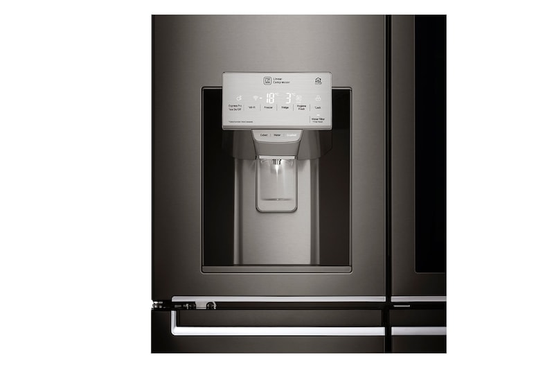 LG 571 л, Многодверный холодильник LG InstaView Door-In-Door, диспенсер, Инверторный Линейный Компрессор, GR-X24FTKSB