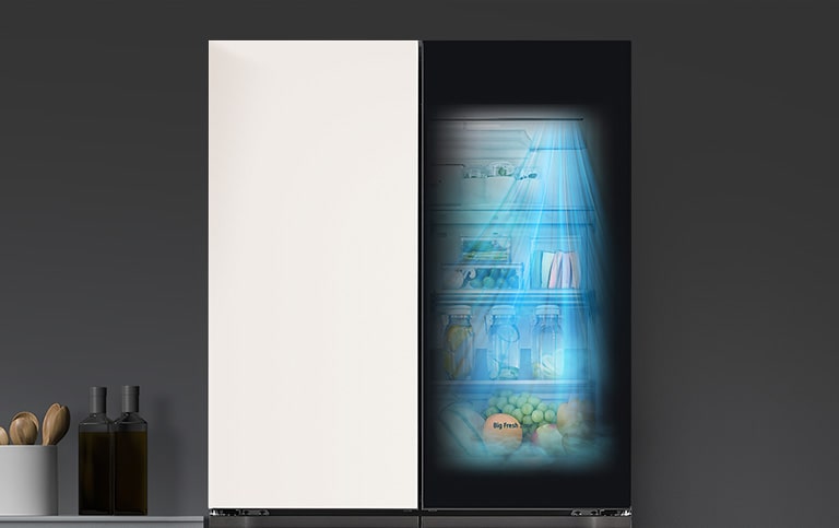 door cooling function on the inside top can preserve the things stored freshly.