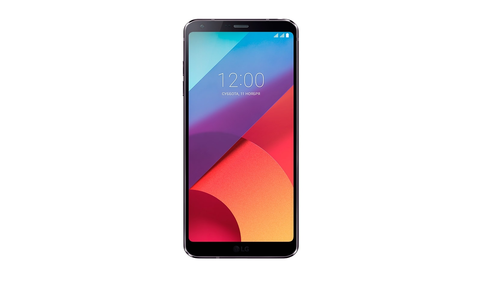 Front view of LG G6 H870S black