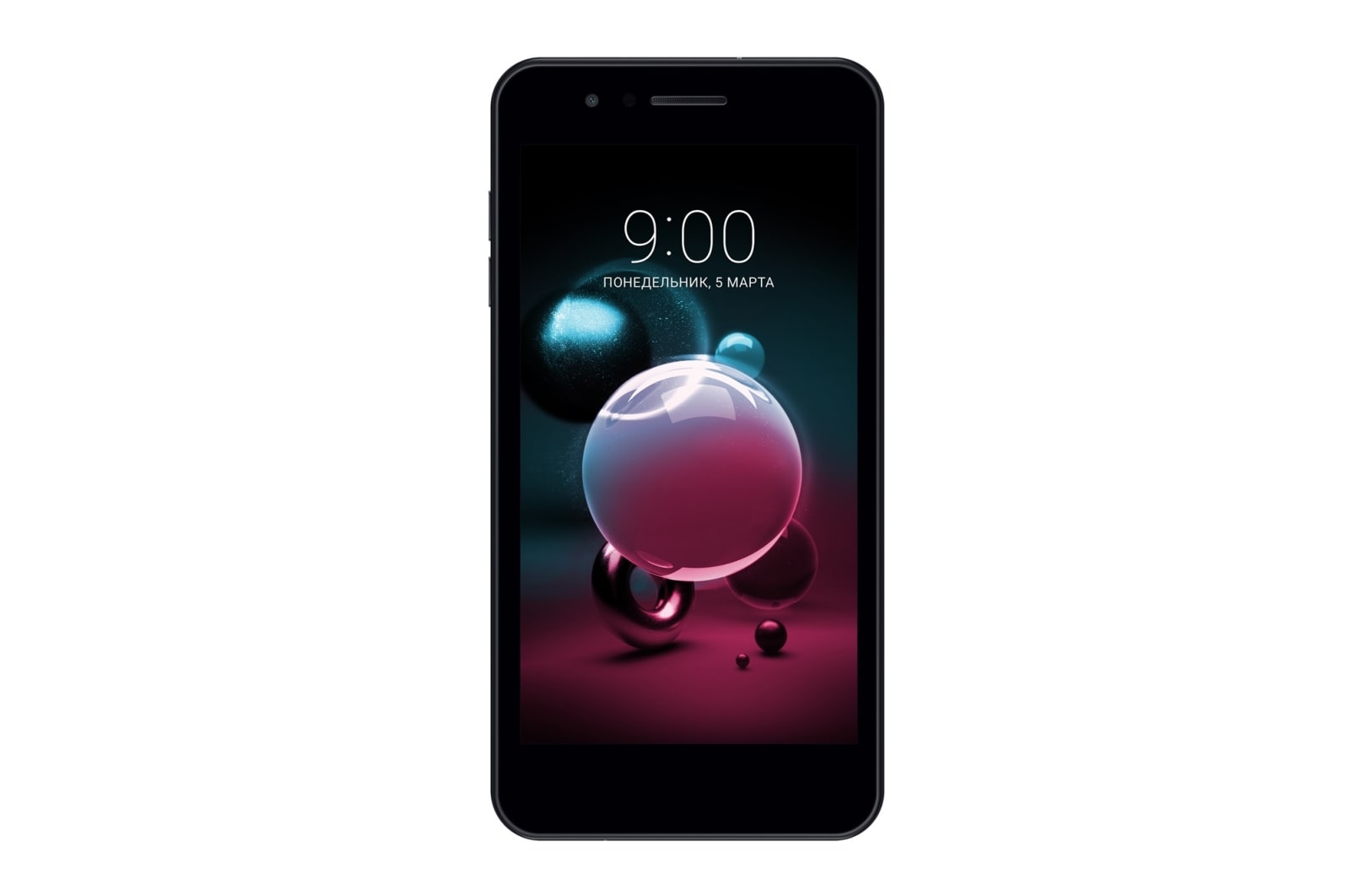 Front view of Смартфон LG K9 LMX210NMW blue