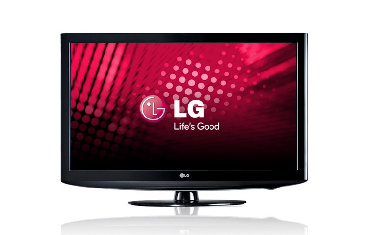 Вид ЖК телевизор разрешения HD от LG - Высокие технологии идеальной формы 26LD320 спереди