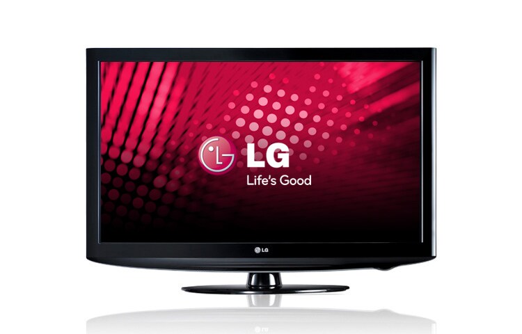 Вид ЖК телевизор разрешения HD от LG - Высокие технологии идеальной формы 32LD320 спереди