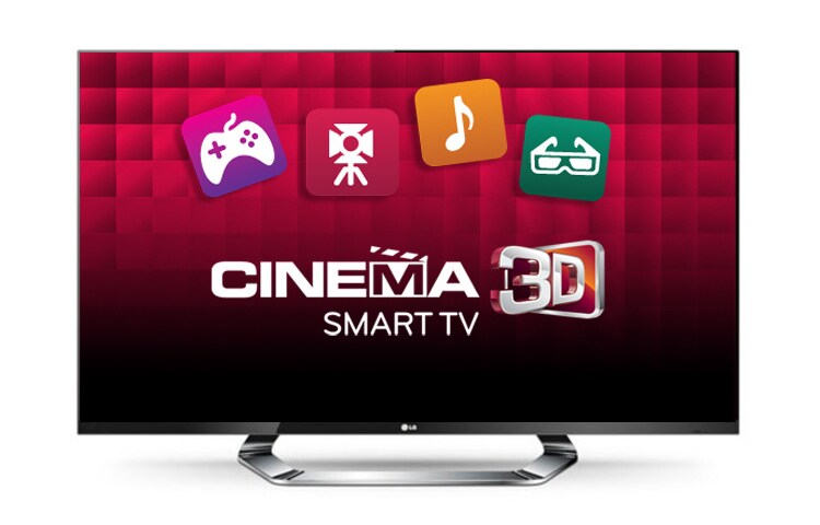 Вид Телевизор LG Cinema 3D нового поколения с функцией Smart TV с диагональю 42 дюймов 42LM761T спереди