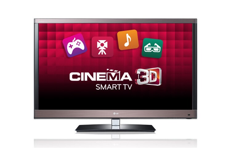 Вид Cinema 3D LED телевизор с технологиями Smart TV, freeview HD и 100Hz 42LW575S спереди
