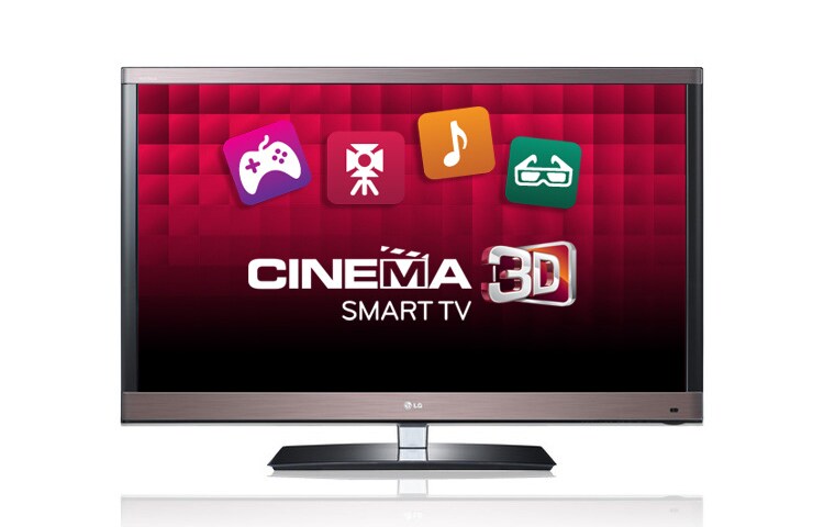 Вид Cinema 3D LED телевизор с технологиями Smart TV, freeview HD и 100Hz 47LW575S спереди