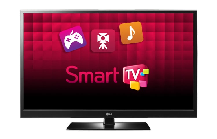 Front view of Full HD 3D плазменный Smart телевизор с технологиями freeview HD и 600Hz 50PZ570
