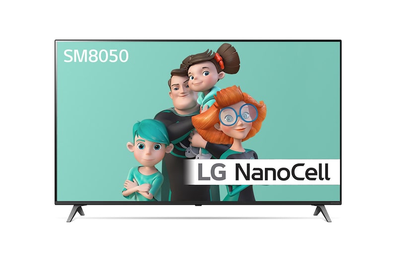 Front view of 65" телевизор с технологией NanoCell™ 65SM8050PLC