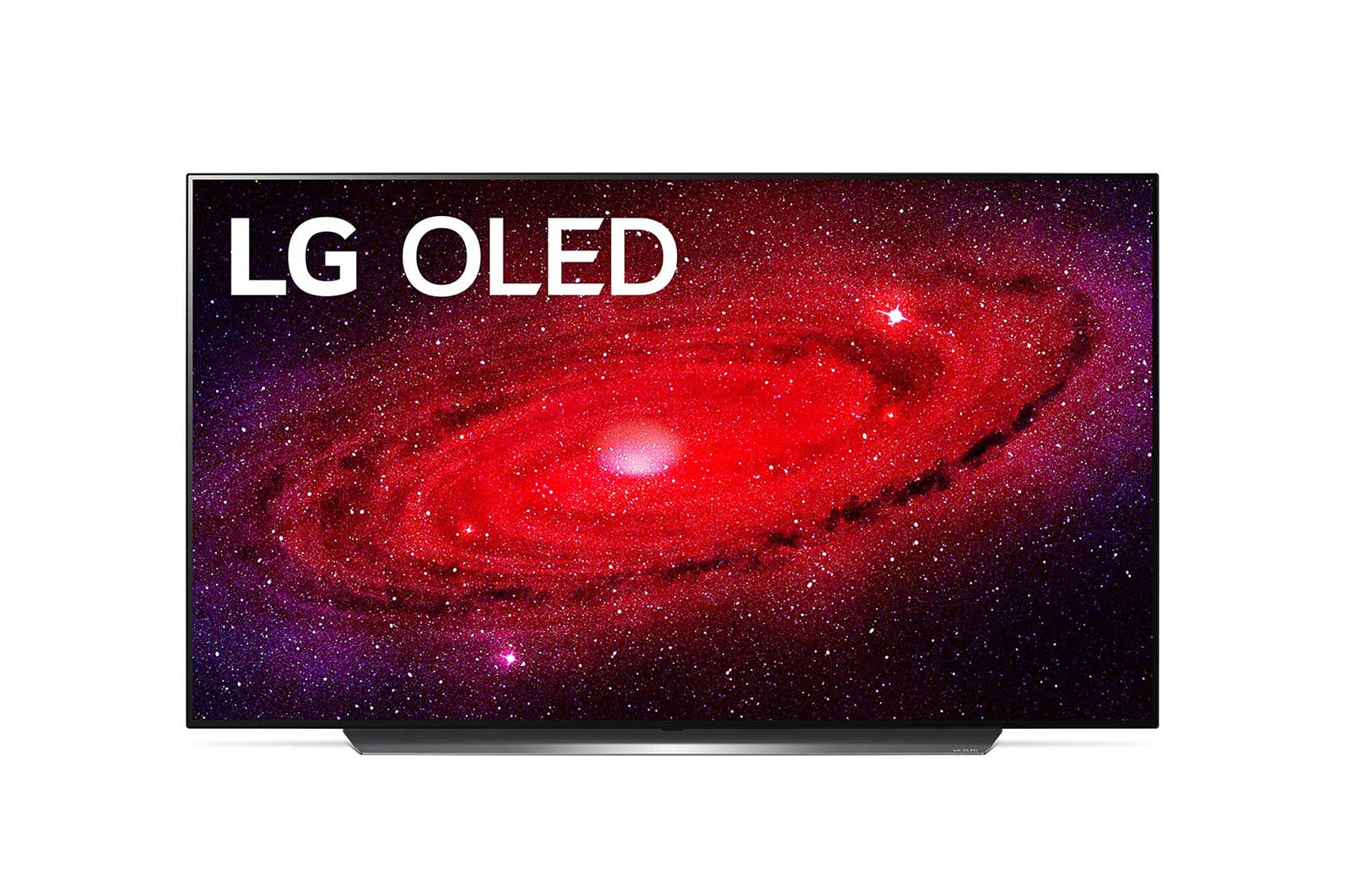 Вид Телевизор LG OLED 55’ 4K, ThinQ AI, WebOS 5.0, Dolby Atmos OLED55CXRLA спереди