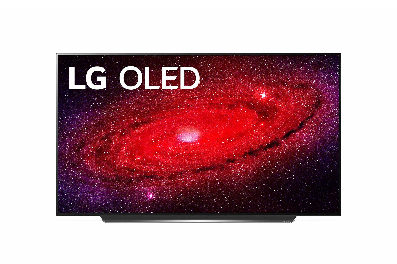 Вид Телевизор LG OLED 77’ 4K, ThinQ AI, WebOS 5.0, Dolby Atmos OLED77CXRLA спереди