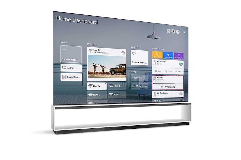 LG Телевизор LG OLED 88’ 8K, ThinQ AI,WebOS 5.0, Dolby Atmos, OLED88ZX9LA