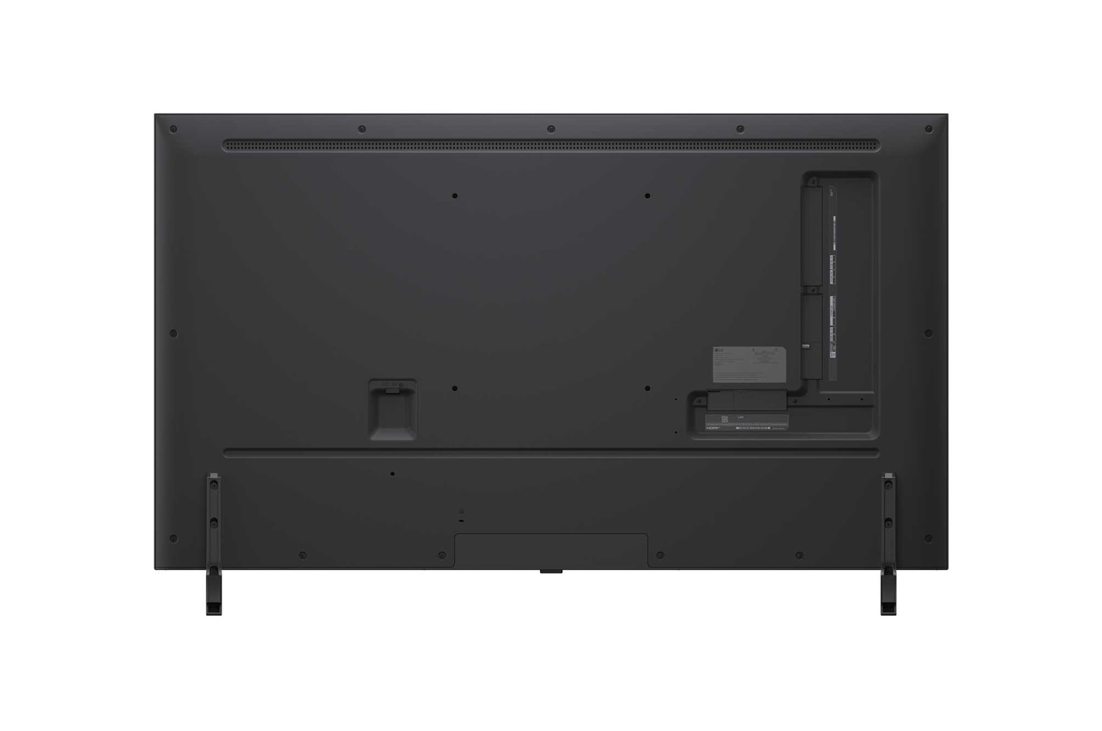 Вид сзади на телевизор LG NanoCell NANO90 TV.