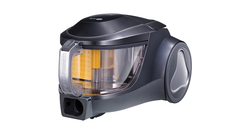 LG Пылесос LG Kompressor, 380 аВт, система прессования пыли, циклон, щетка для шерсти животных, VK76W02HY