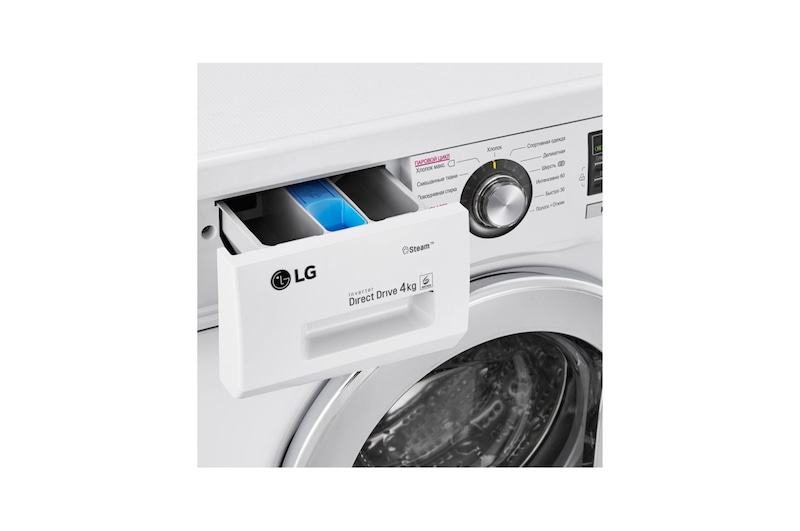 LG Узкая стиральная машина LG с фронтальной загрузкой 4 кг , F1096SDS3