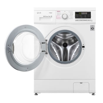 LG Стиральная машина LG с фронтальной загрузкой, 7 кг, Стирка с паром Steam, 6 движений заботы, F1296HDS0