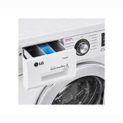 LG Стиральная машина LG с фронтальной загрузкой, 6 кг, Стирка с паром Steam, 6 движений заботы, F1296NDS3