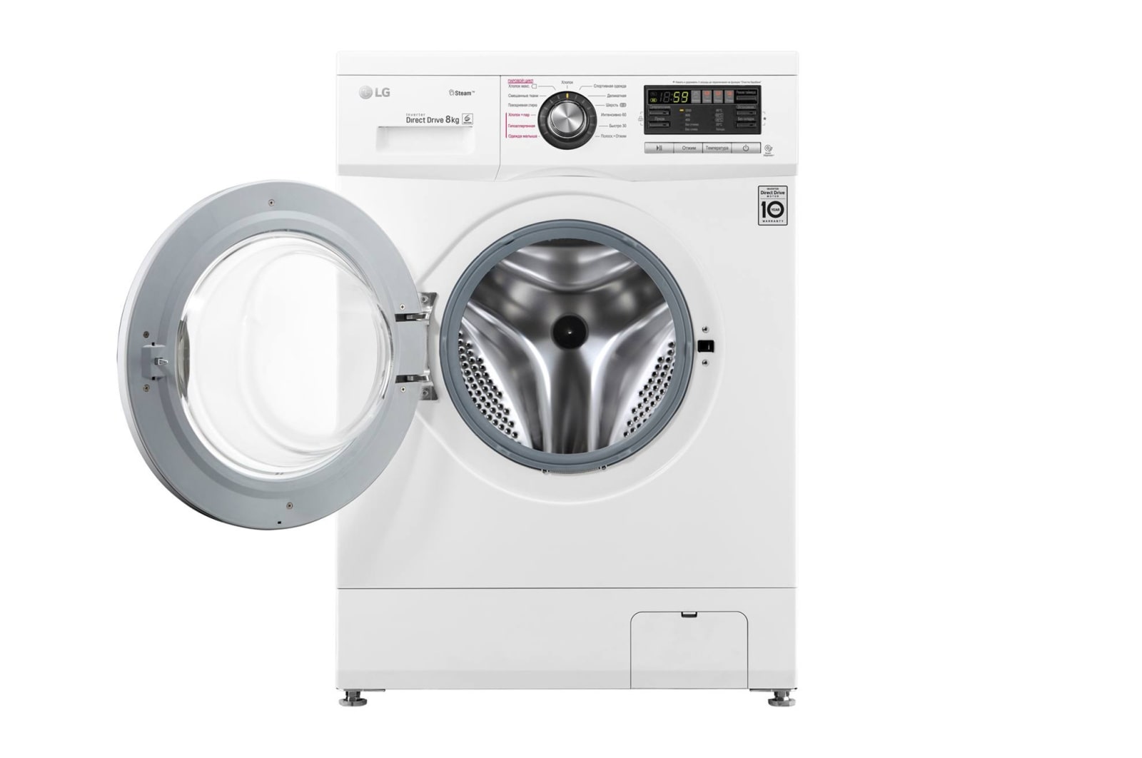 LG Стандартная стиральная машина c функцией пара Steam, 8кг, F1296TDS3