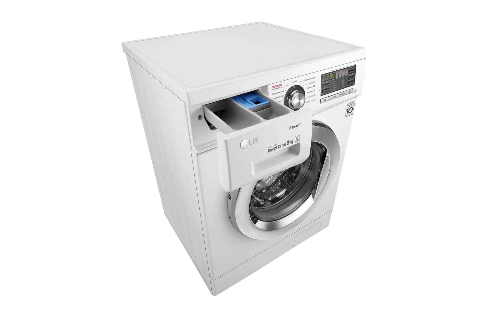 LG Стандартная стиральная машина c функцией пара Steam, 8кг, F1296TDS3