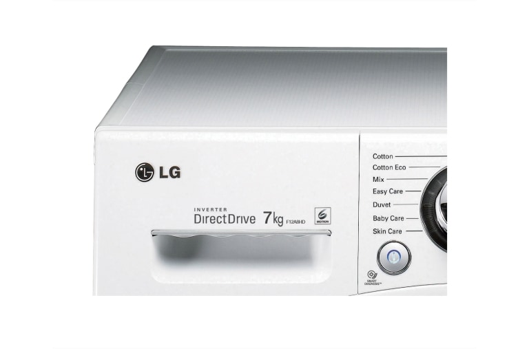 LG Узкая стиральная машина LG Prime Smart 7 кг с сенсорным дисплеем Touch Control и функцией мобильной диагностики Smart Diagnosis, F12A8HD