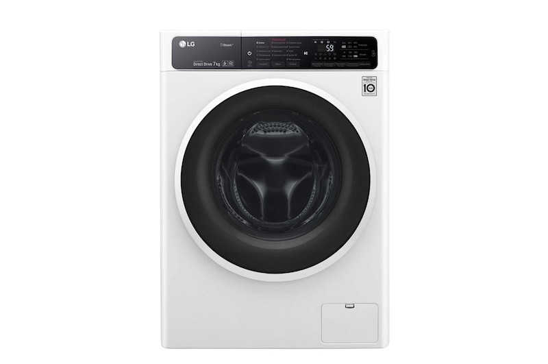 LG Стиральная машина LG с фронтальной загрузкой, 7 кг, Стирка с паром Steam, 6 движений заботы, F2H6HS0E
