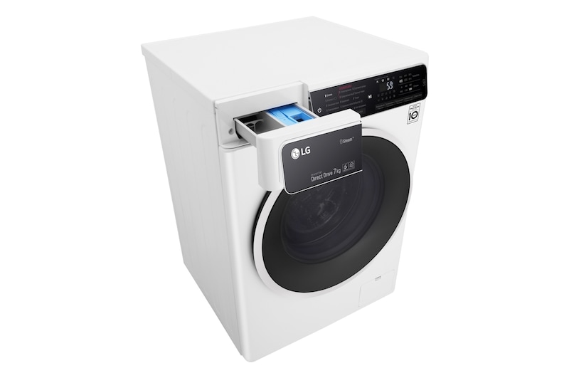 LG Стиральная машина LG с фронтальной загрузкой, 7 кг, Стирка с паром Steam, 6 движений заботы, F2H6HS0E