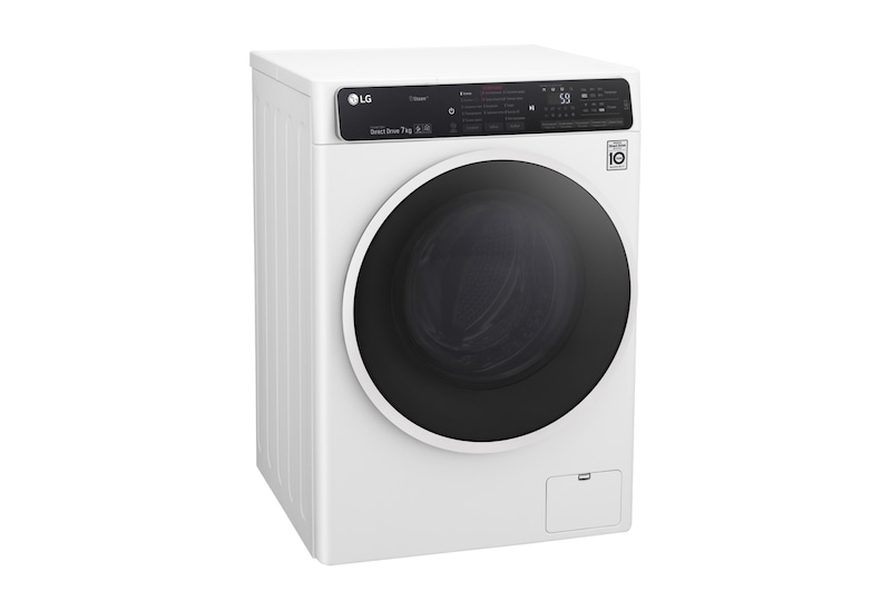 LG Стиральная машина LG с фронтальной загрузкой, 7 кг, Стирка с паром Steam, 6 движений заботы, F2H6HS0E