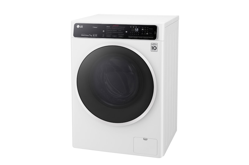 LG Стиральная машина LG с фронтальной загрузкой, 7 кг, Стирка с паром Steam, 6 движений заботы, F2H6HS0E
