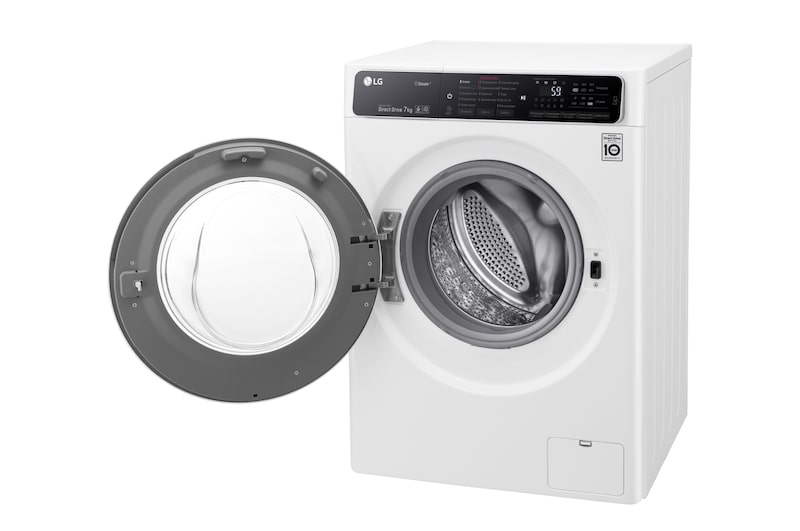 LG Стиральная машина LG с фронтальной загрузкой, 7 кг, Стирка с паром Steam, 6 движений заботы, F2H6HS0E