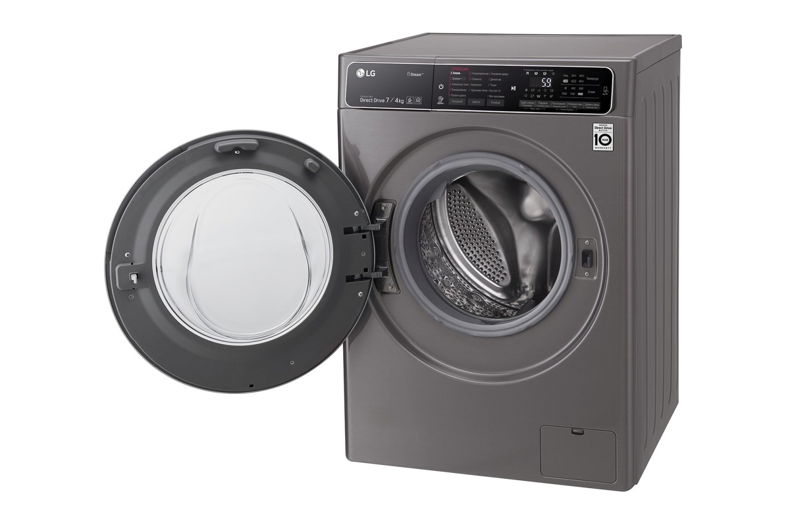 LG Стиральная машина LG с фронтальной загрузкой, 7/4 кг, Стирка и Сушка, 6 движений заботы, F2H7HG2S