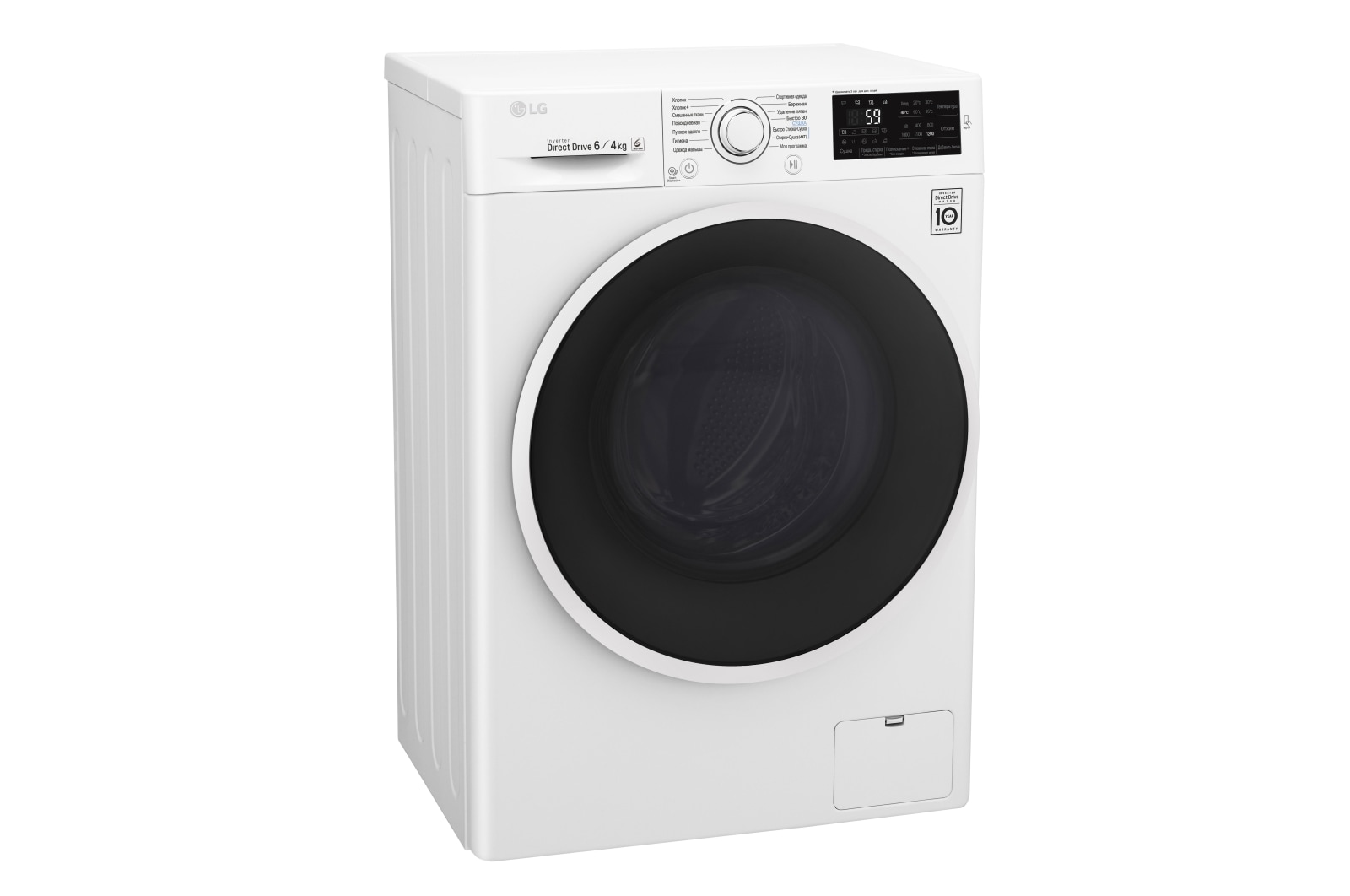LG Стиральная машина LG с фронтальной загрузкой, 6/4 кг, Стирка и Сушка, 6 движений заботы, F2J6NM0W