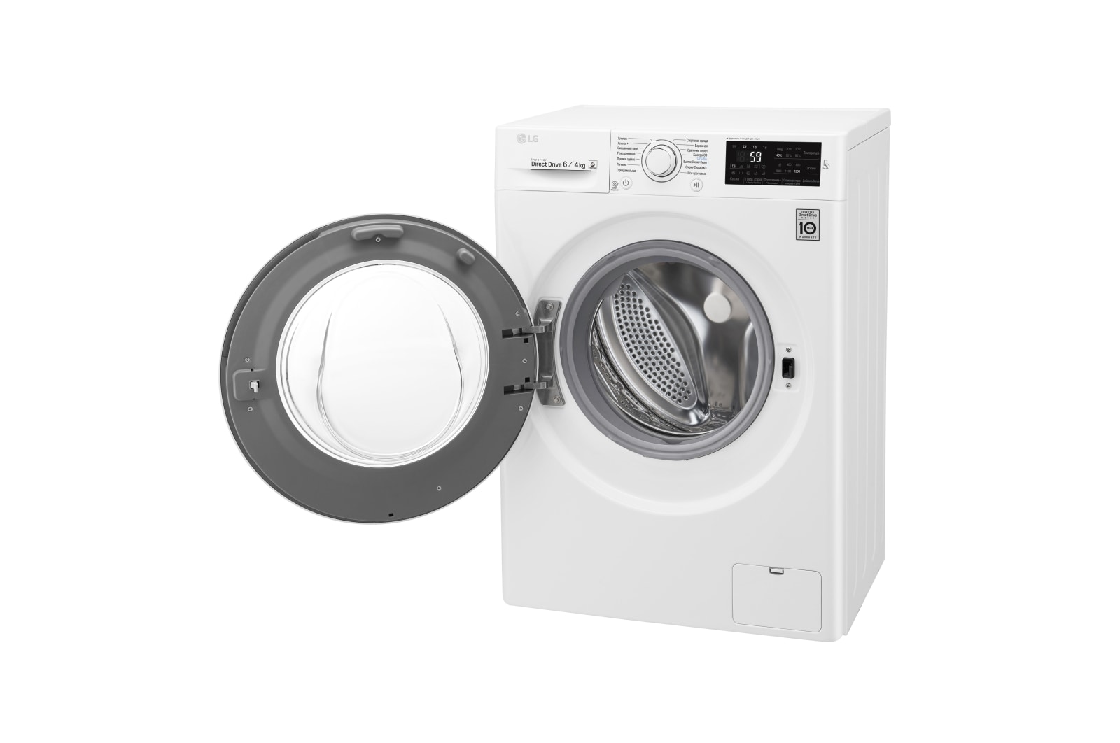 LG Стиральная машина LG с фронтальной загрузкой, 6/4 кг, Стирка и Сушка, 6 движений заботы, F2J6NM0W