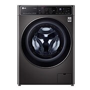 Вид Стиральная машина с искусственным интеллектом LG AI DD, 8.5 кг, стирка с паром Steam&#43;, TurboWash39, ThinQ F2T9GW9P спереди