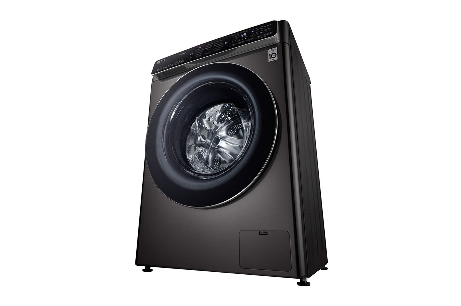 LG Стиральная машина с искусственным интеллектом LG AI DD, 8.5 кг, стирка с паром Steam+, TurboWash39, ThinQ, F2T9GW9P