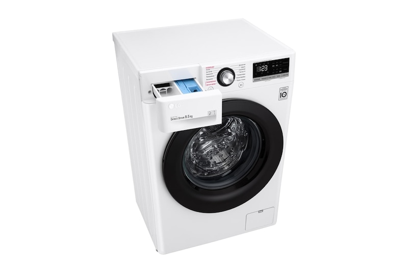 LG Стиральная машина с искусственным интеллектом LG AI DD, 8.5 кг, стирка с паром Steam+, TurboWash39, ThinQ, F2V3GS6W