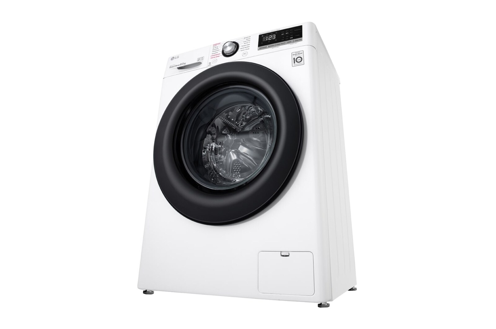 LG Стиральная машина с искусственным интеллектом LG AI DD, 8.5 кг, стирка с паром Steam+, TurboWash39, ThinQ, F2V3GS6W