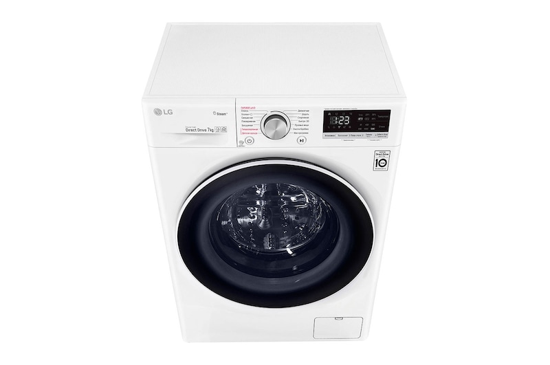 LG Стиральная машина с искусственным интеллектом LG AI DD, 7 кг, Steam, дверь из закаленного стекла, ThinQ, F2V5HS0W
