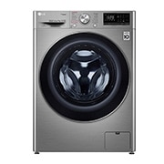 Вид Стиральная машина с искусственным интеллектом LG AI DD, 7 кг, Steam, дверь из закаленного стекла, ThinQ F2V5HS2S спереди