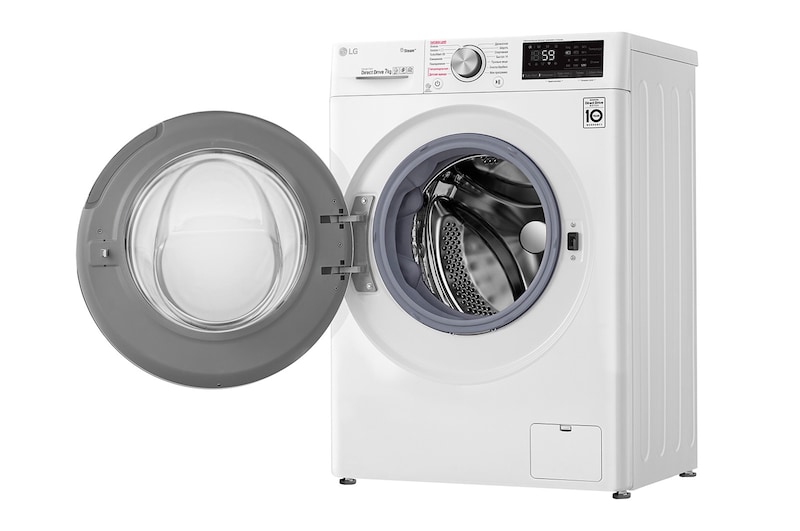 LG Стиральная машина с искусственным интеллектом LG AI DD, 7 кг, стирка с паром Steam, TurboWash59, ThinQ, F2V9HS9W