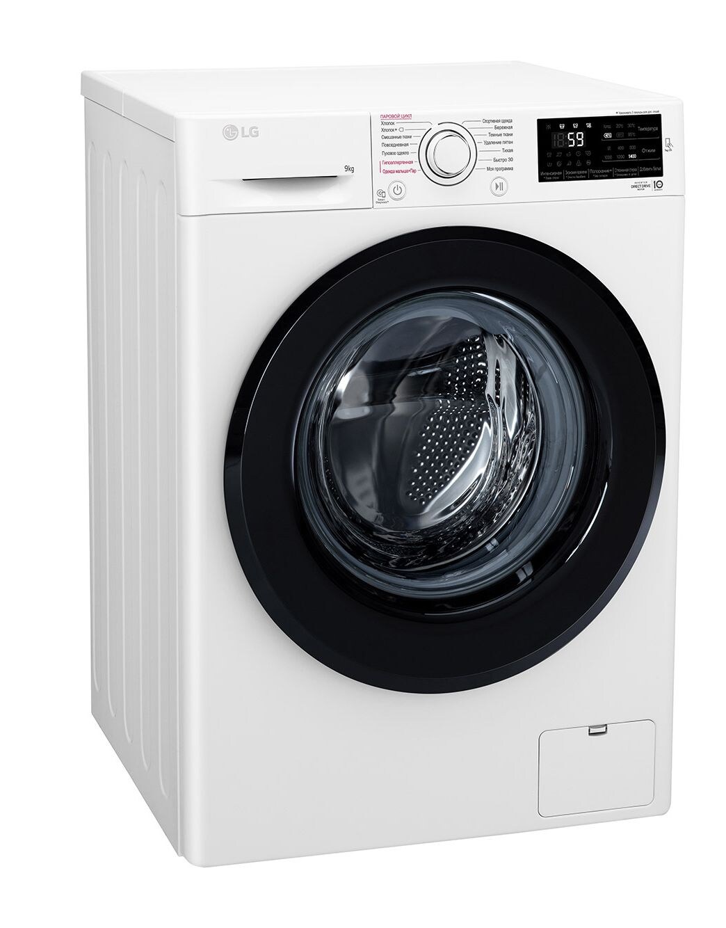 F4M5VS6W Стиральная машина LG F4M5VS6W DirectDrive 9 кг | LG KZ