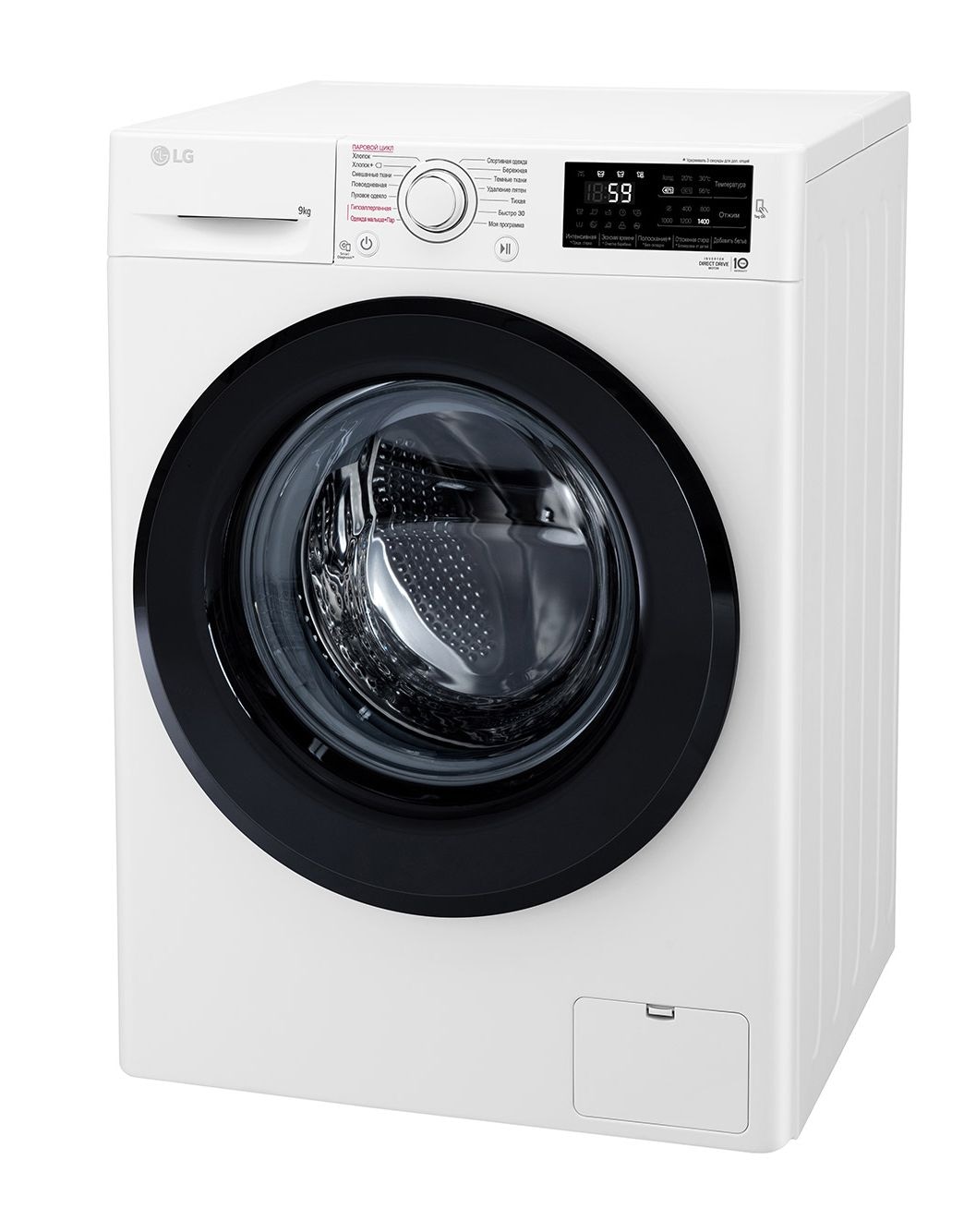 F4M5VS6W Стиральная машина LG F4M5VS6W DirectDrive 9 кг | LG KZ