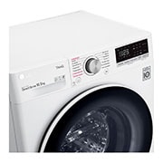 LG Стиральная машина с искусственным интеллектом LG AI DD, 10.5 кг, стирка с паром Steam+, Технология "6 движений заботы" 6 Motion™,  ThinQ, F4V5RS0W