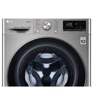 LG Стиральная машина с искусственным интеллектом LG AI DD, 10.5 кг, стирка с паром Steam, дверь из закаленного стекла, ThinQ, F4V5RS2S