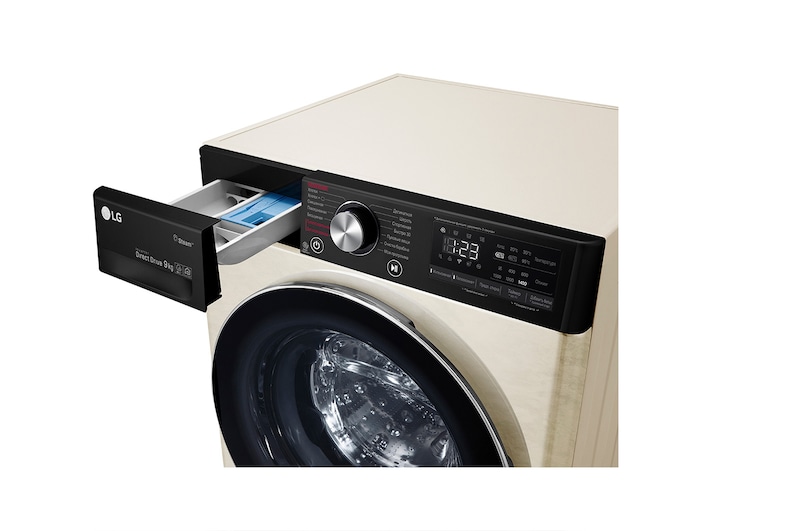 LG Стиральная машина с искусственным интеллектом LG AI DD, 7 кг, Steam, дверь из закаленного стекла, ThinQ, F2V5HS9B
