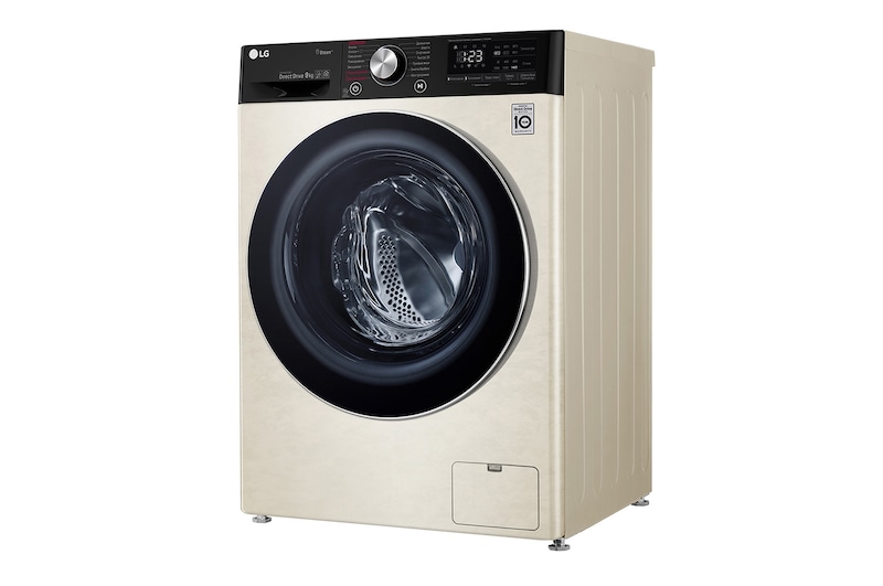 LG Стиральная машина с искусственным интеллектом LG AI DD, 7 кг, Steam, дверь из закаленного стекла, ThinQ, F2V5HS9B